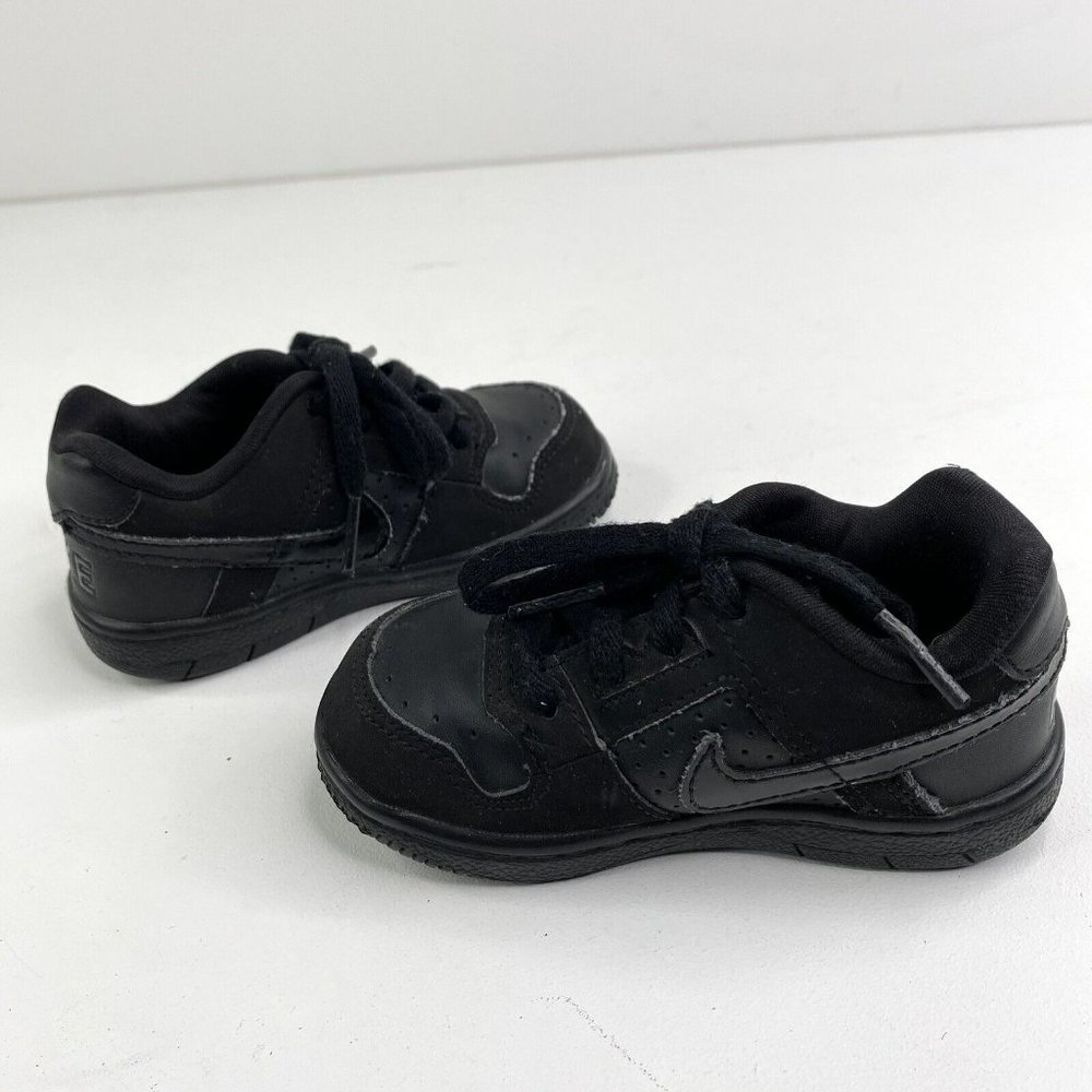 Nike Delta Force Unisex Baby Toddler Kids Size 6 Black Sneakers Shoes Lace Up - Picture 6 of 8